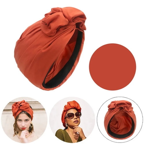 French Vintage Turban Hat Fashion Female Bandana Headband Women's Hair